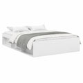 Struttura Letto Bianco 120x200 cm con Rete, Letto Matrimoniale Moderno per Camera da Letto