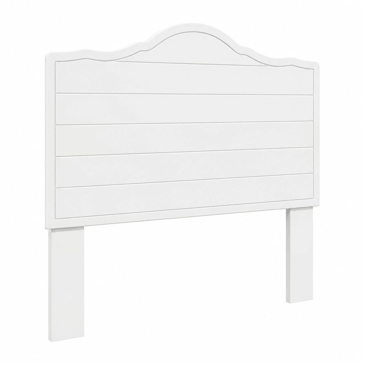 Testiera Moderna in Legno Bianco, Design Rettangolare per Camera da Letto