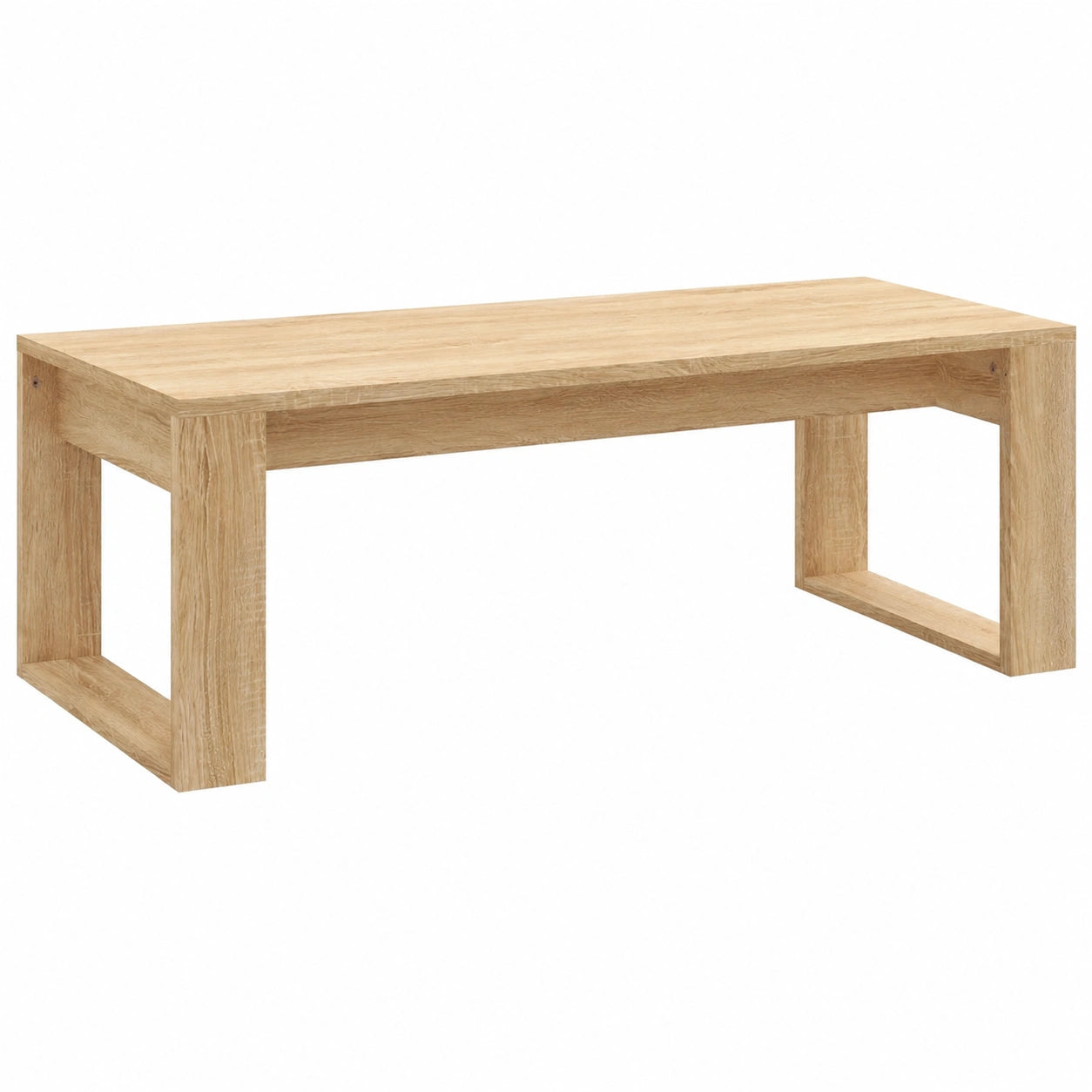 Tavolino da Caffè in Rovere Sonoma 102x50x35cm in Legno Multistrato