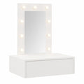 Tavolo da Trucco Elegante in Legno, 60x40x70 cm, con Specchio
