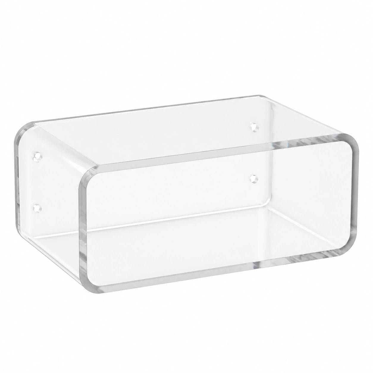 Mensola da Comodino Fluttuante in Acrilico Trasparente Moderno e Minimalista