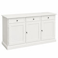 Credenza in Legno Classico con Ante e Cassetti, 156x42x85 cm, Made in Italy