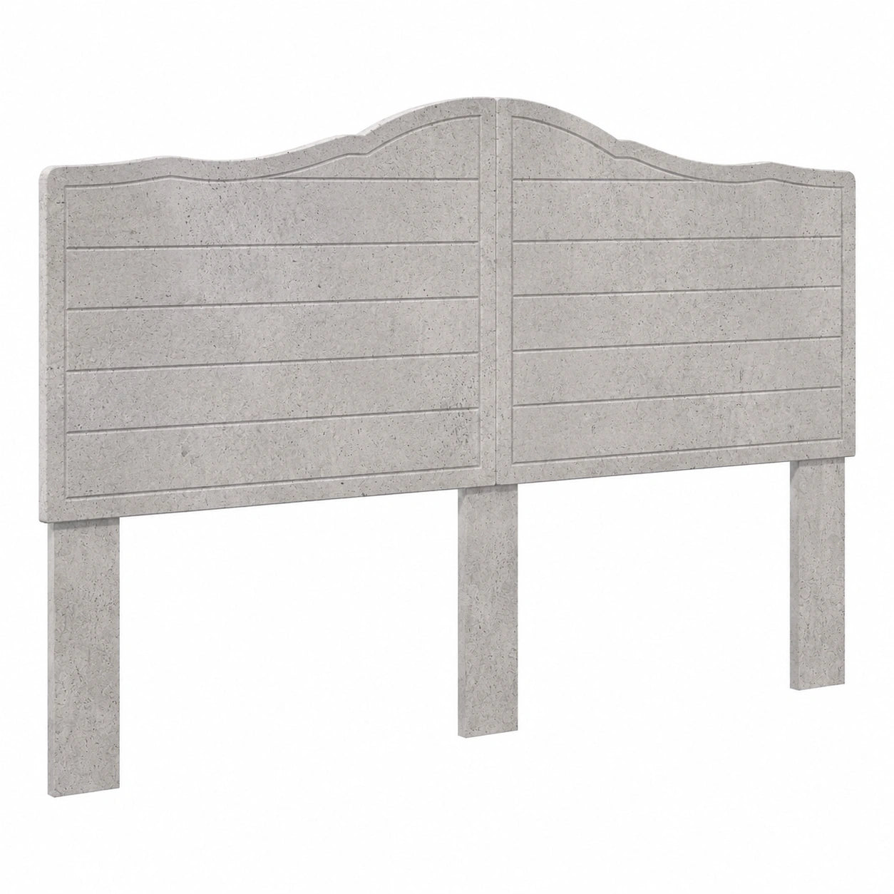Testiera Moderna in Legno Grigio Cemento, Design Minimalista per Camera da Letto