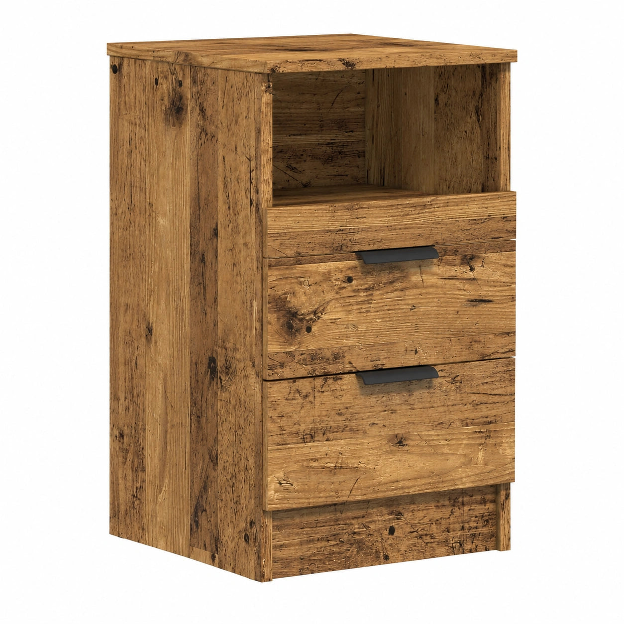Comodino in Legno Multistrato 40x36x65 cm per Camera da Letto