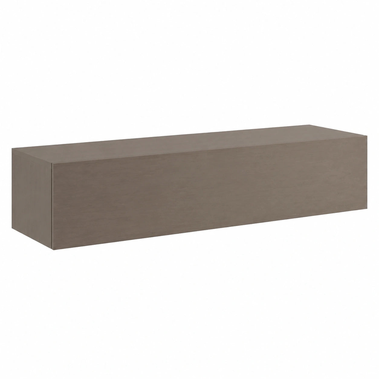 Consolle Sospesa Modula in Bronzo con Anta Reversibile e Vani Interni, Made in Italy, 138x30x29 cm